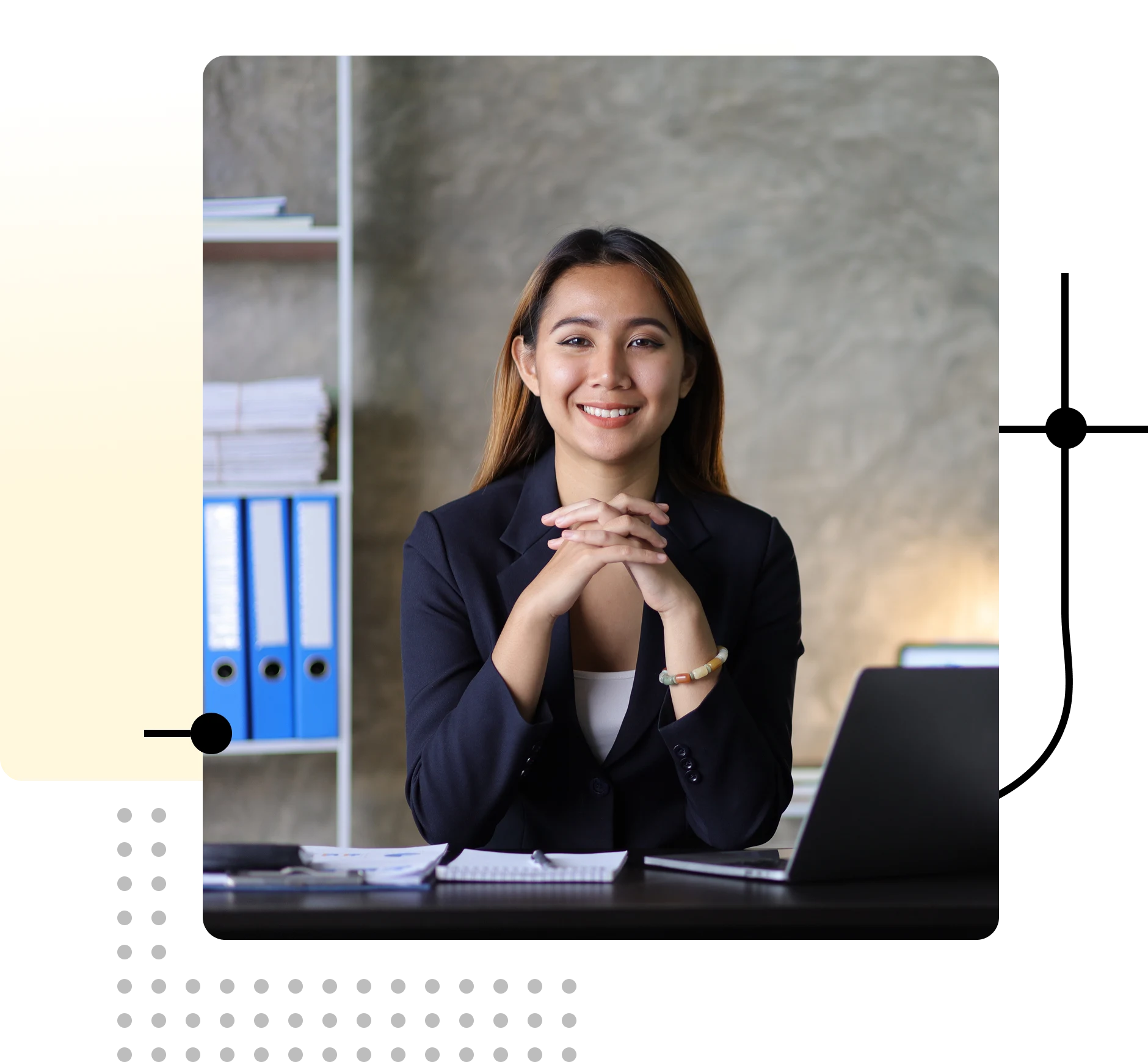 Professional working illustration